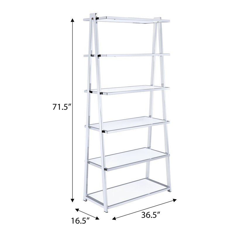 White high gloss ladder shelf discount